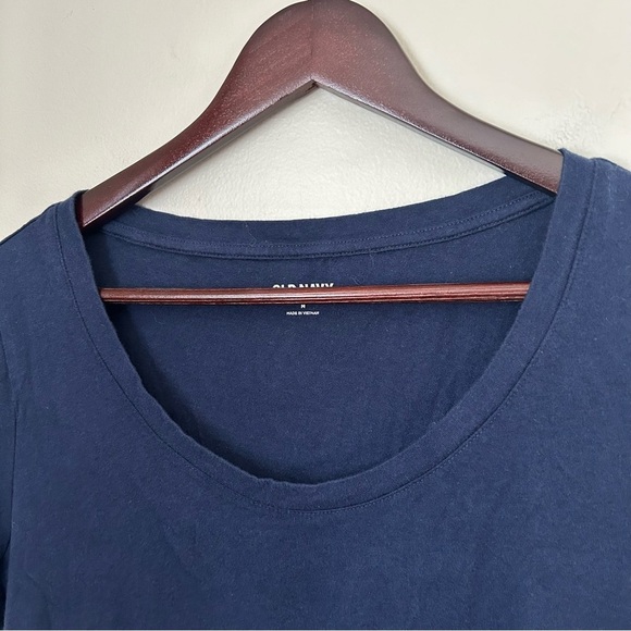 Old Navy Tee Shirt Navy Blue Everywear Short Sleeve Crewneck Neutral Casual - Picture 3 of 8